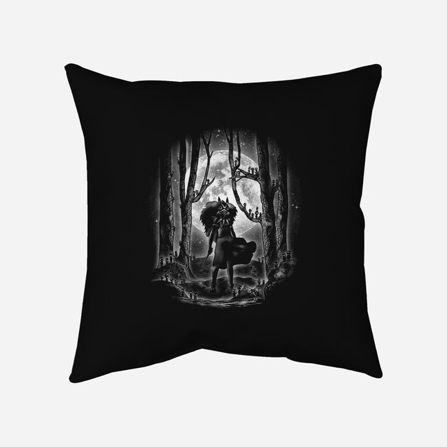 Moonlight Princess-none non-removable cover w insert throw pillow-fanfreak1