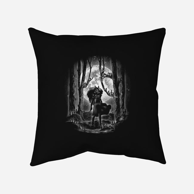 Moonlight Princess-none removable cover w insert throw pillow-fanfreak1