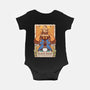 Black Mage Tarot Card-baby basic onesie-Alundrart