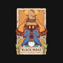 Black Mage Tarot Card-womens racerback tank-Alundrart
