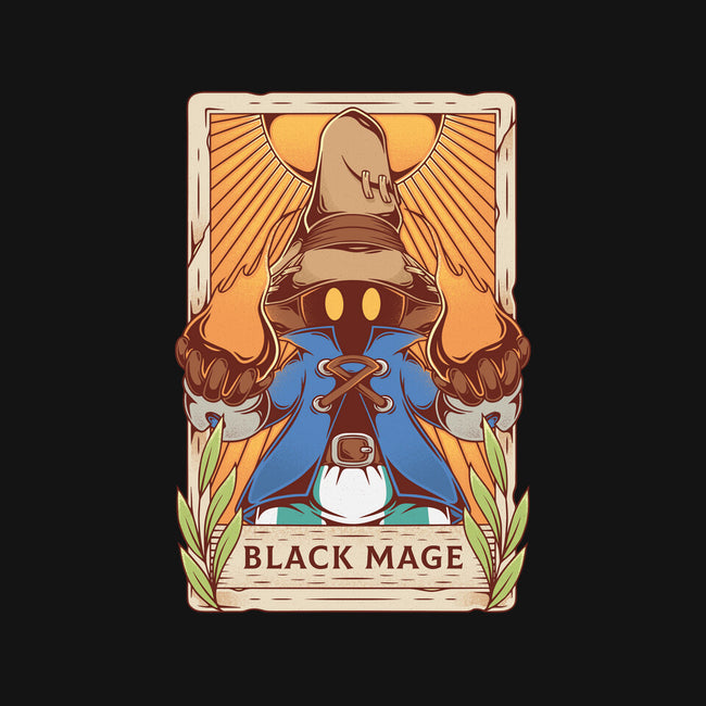 Black Mage Tarot Card-none glossy sticker-Alundrart