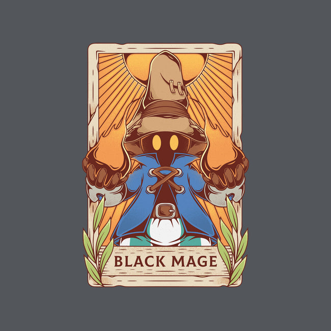 Black Mage Tarot Card-mens long sleeved tee-Alundrart
