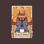 Black Mage Tarot Card-none indoor rug-Alundrart