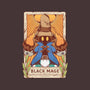 Black Mage Tarot Card-none removable cover w insert throw pillow-Alundrart