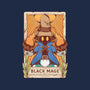 Black Mage Tarot Card-none fleece blanket-Alundrart
