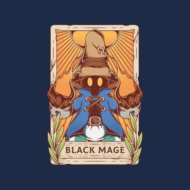 Black Mage Tarot Card-none removable cover throw pillow-Alundrart