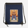 Black Mage Tarot Card-none drawstring bag-Alundrart