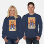 Black Mage Tarot Card-unisex crew neck sweatshirt-Alundrart