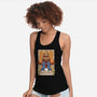 Black Mage Tarot Card-womens racerback tank-Alundrart