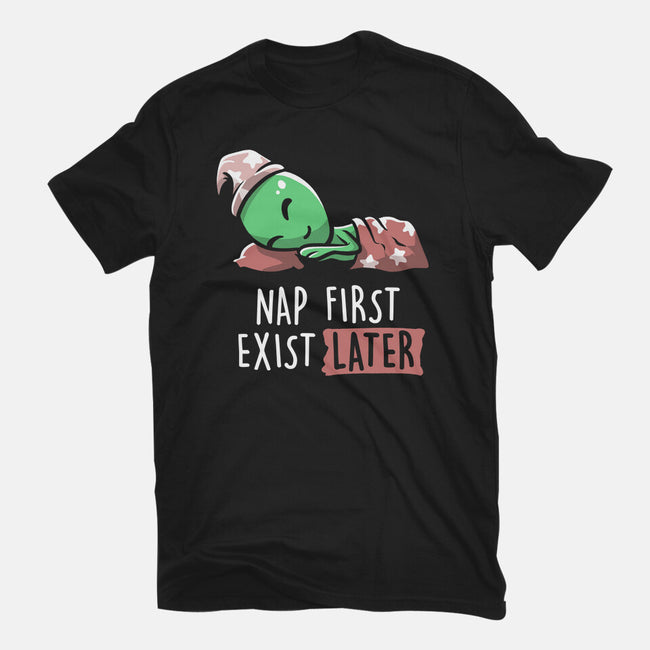 Nap First Exist Later-mens basic tee-eduely