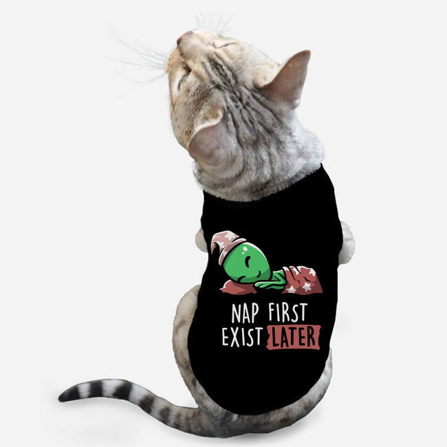 Nap First Exist Later-cat basic pet tank-eduely
