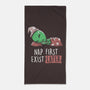 Nap First Exist Later-none beach towel-eduely