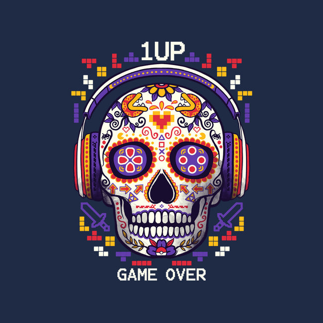 Calavera Gamer-none glossy sticker-NemiMakeit