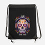 Calavera Gamer-none drawstring bag-NemiMakeit