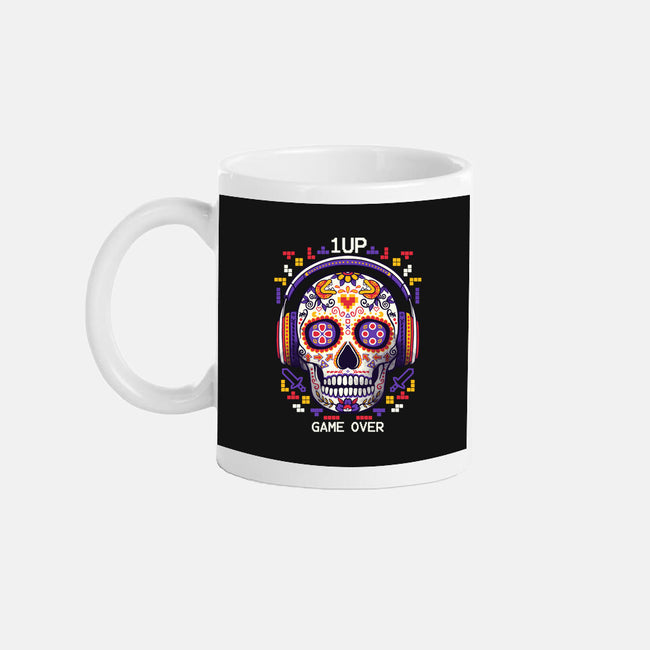 Calavera Gamer-none glossy mug-NemiMakeit