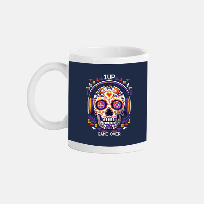 Calavera Gamer-none glossy mug-NemiMakeit