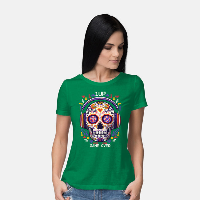 Calavera Gamer-womens basic tee-NemiMakeit