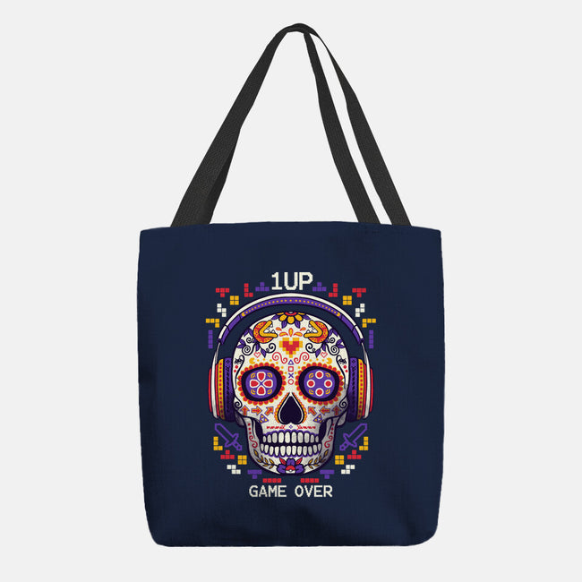 Calavera Gamer-none basic tote-NemiMakeit