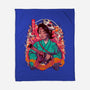 Samurai Kingyo-none fleece blanket-Bruno Mota