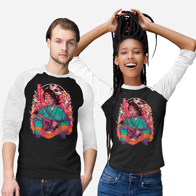 Samurai Kingyo-unisex baseball tee-Bruno Mota