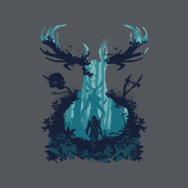 Forest Monster-womens basic tee-RamenBoy
