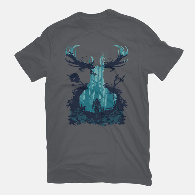 Forest Monster-womens fitted tee-RamenBoy