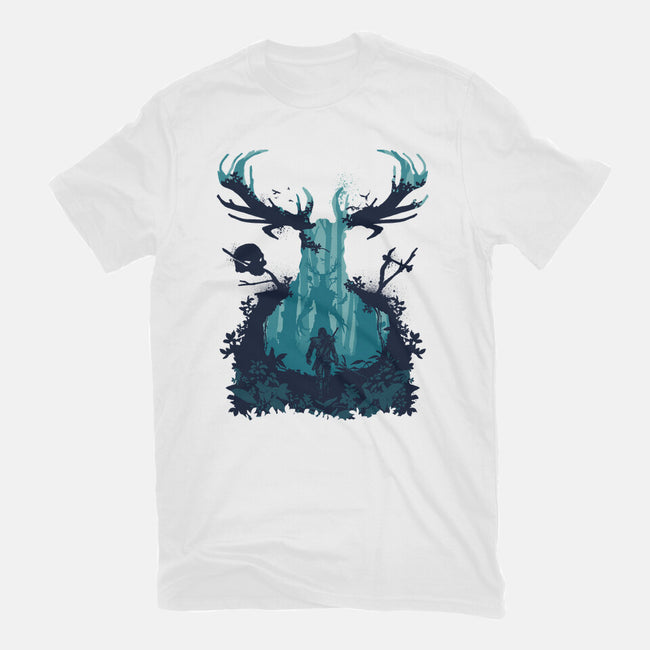 Forest Monster-womens fitted tee-RamenBoy