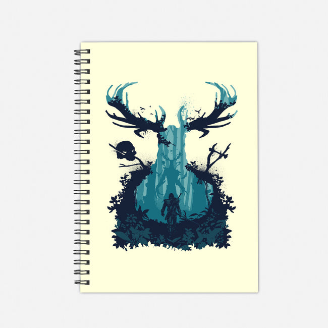 Forest Monster-none dot grid notebook-RamenBoy