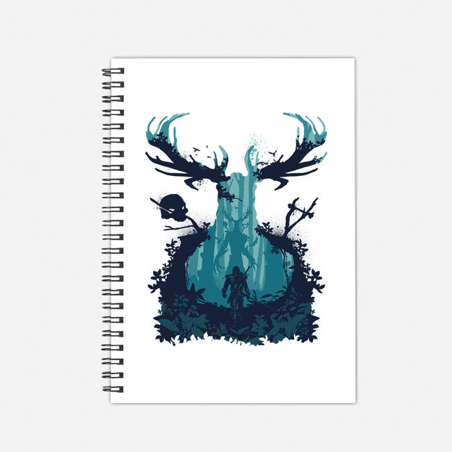 Forest Monster-none dot grid notebook-RamenBoy