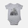Catzilla Attacks-baby basic onesie-tobefonseca