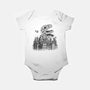 Catzilla Attacks-baby basic onesie-tobefonseca
