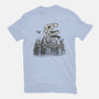 Catzilla Attacks-womens basic tee-tobefonseca