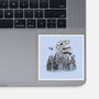 Catzilla Attacks-none glossy sticker-tobefonseca
