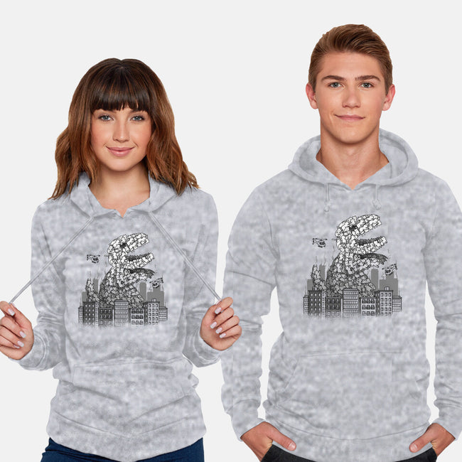 Catzilla Attacks-unisex pullover sweatshirt-tobefonseca