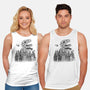 Catzilla Attacks-unisex basic tank-tobefonseca