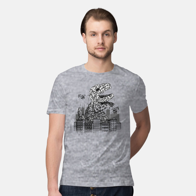 Catzilla Attacks-mens premium tee-tobefonseca