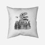 Catzilla Attacks-none removable cover throw pillow-tobefonseca