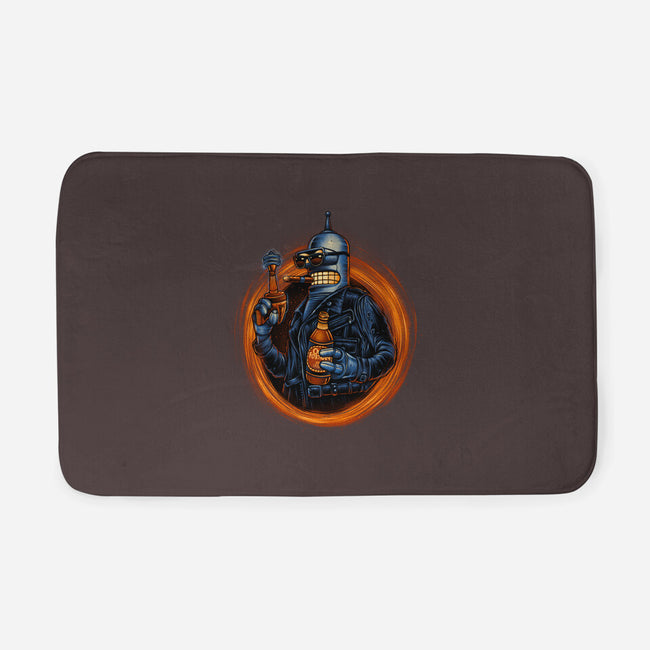 Benderminator-none memory foam bath mat-glitchygorilla