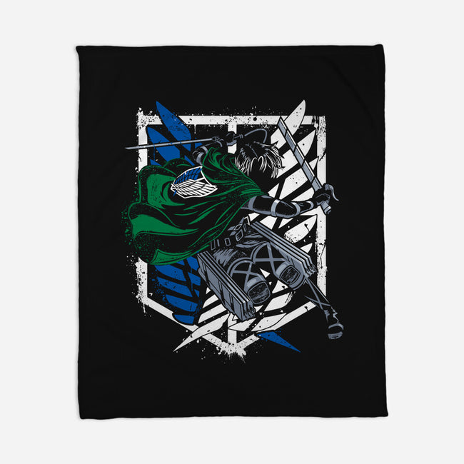 Titan Slayer-none fleece blanket-Rogelio