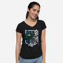 Titan Slayer-womens v-neck tee-Rogelio
