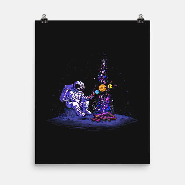 Moon Camping-none matte poster-tobefonseca