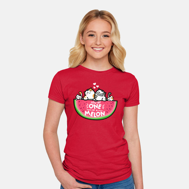 One In A Melon-womens fitted tee-krisren28