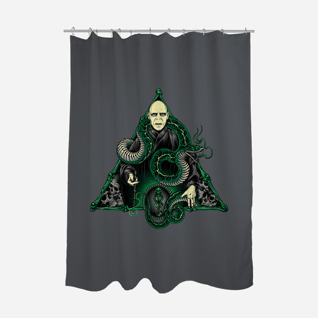 He Who Must Not Be Named-none polyester shower curtain-glitchygorilla