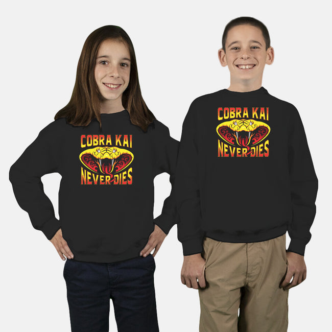 Never Dies-youth crew neck sweatshirt-DCLawrence