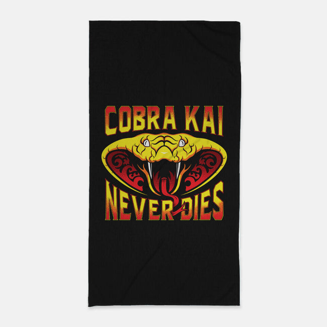 Never Dies-none beach towel-DCLawrence