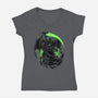 Gift From Hell-womens v-neck tee-spoilerinc
