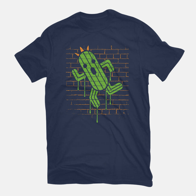 Cactuar Graffiti-womens fitted tee-Logozaste