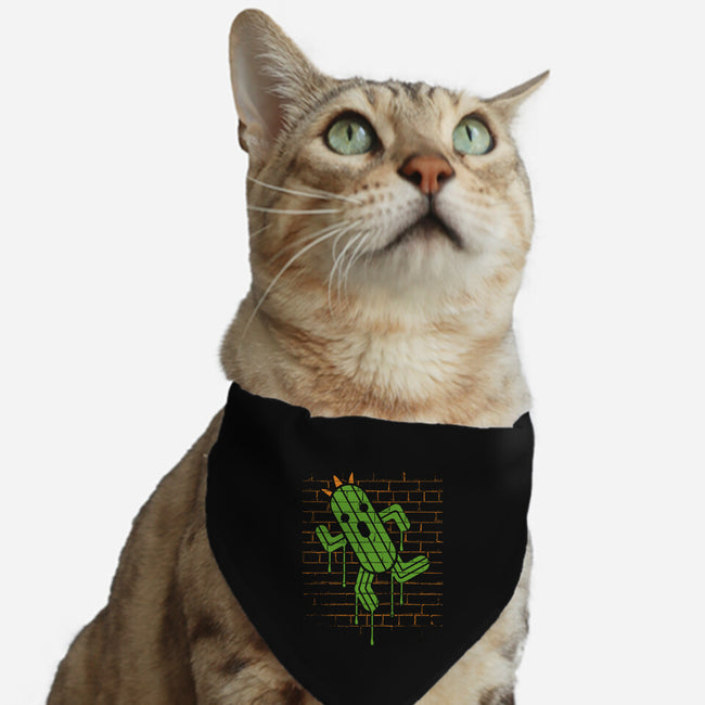 Cactuar Graffiti-cat adjustable pet collar-Logozaste