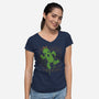 Cactuar Graffiti-womens v-neck tee-Logozaste
