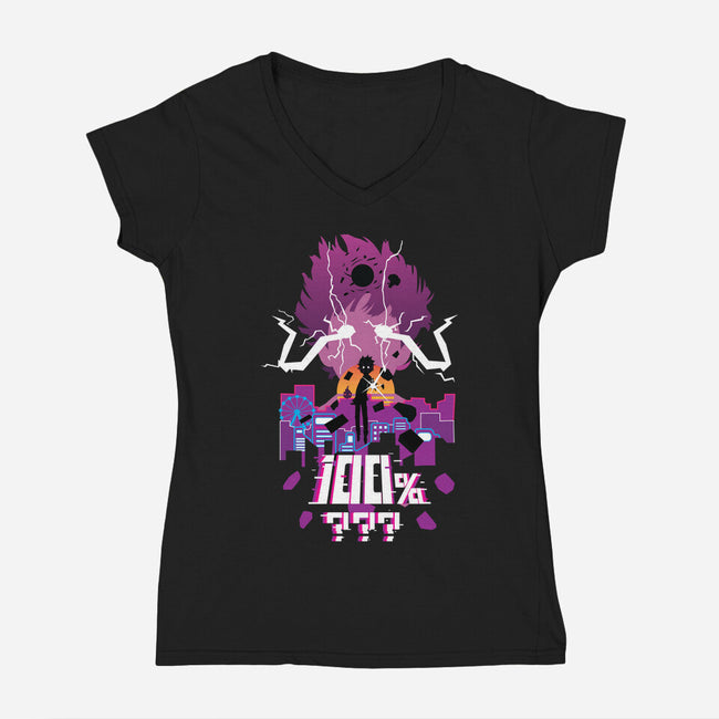 Psycho Percent-womens v-neck tee-SwensonaDesigns